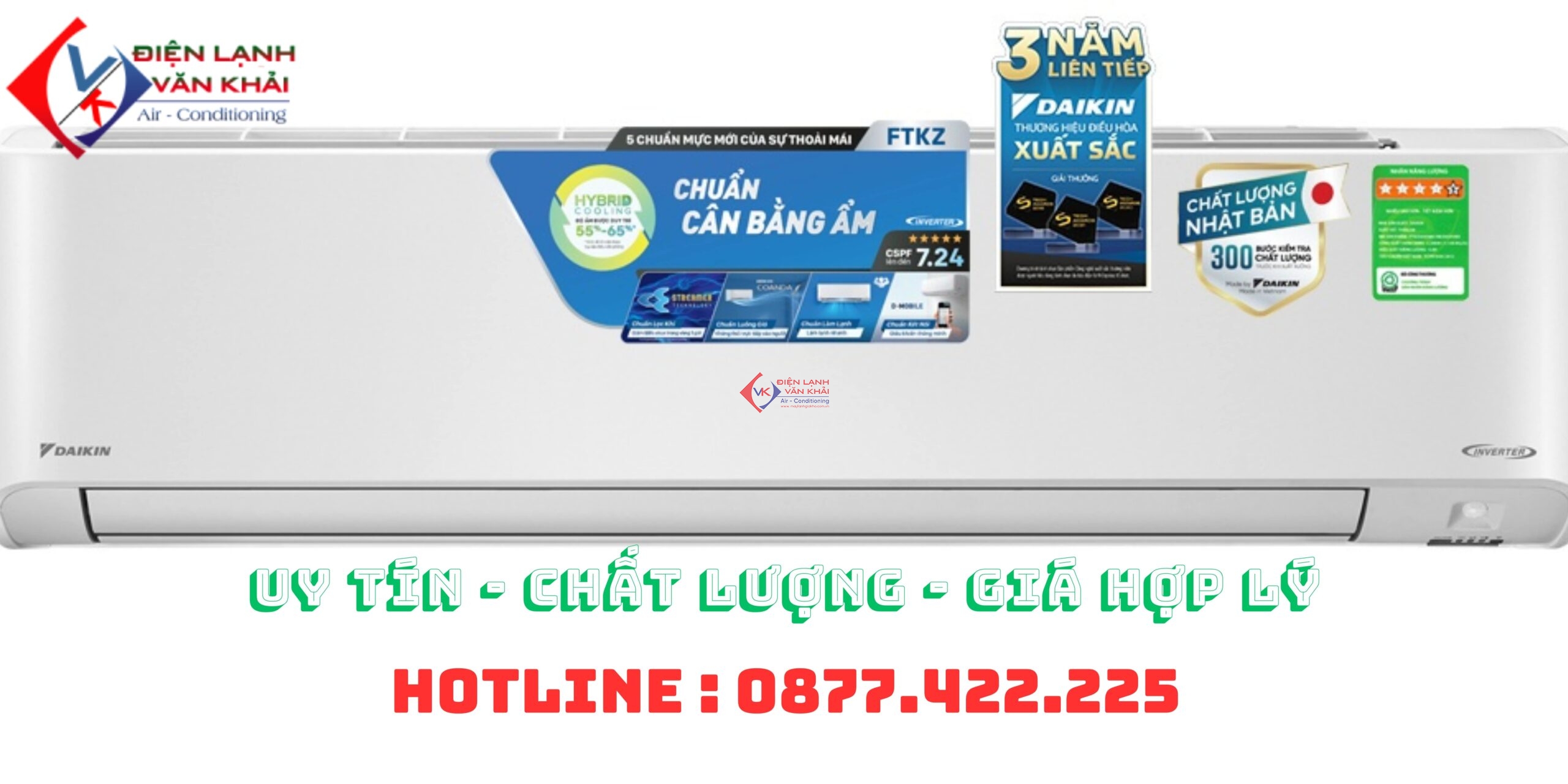 Máy Lạnh Daikin Inverter FTKB60ZVMV 2.5 Hp Model 2025